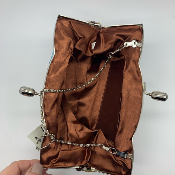 🤩 New 2 straps Beaded & Sequined Evening Bag - Picture 3 of 10